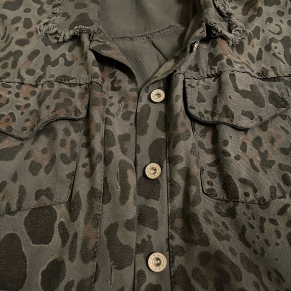 Made In Italy - Denim animal print jacket (cotton) - Picture 6 of 8